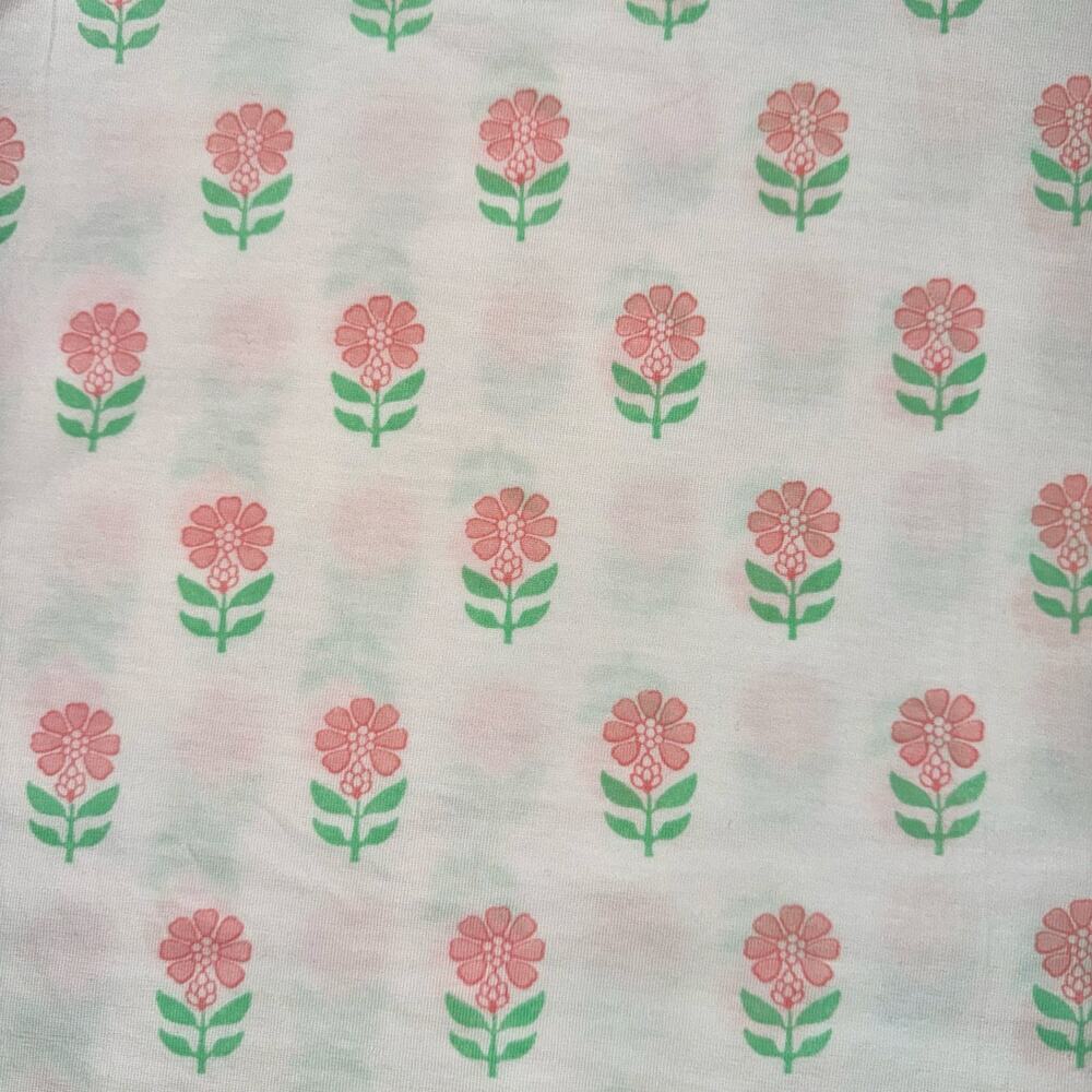 NWOT TBBC Twin Sheet Set “Flowers For Friends” / Palm Beach Pink